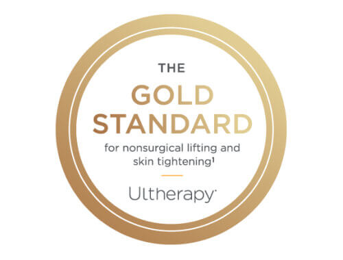 Gold Standard recognition highlighting Ultherapy PRIME® as a leading non-invasive lifting treatment