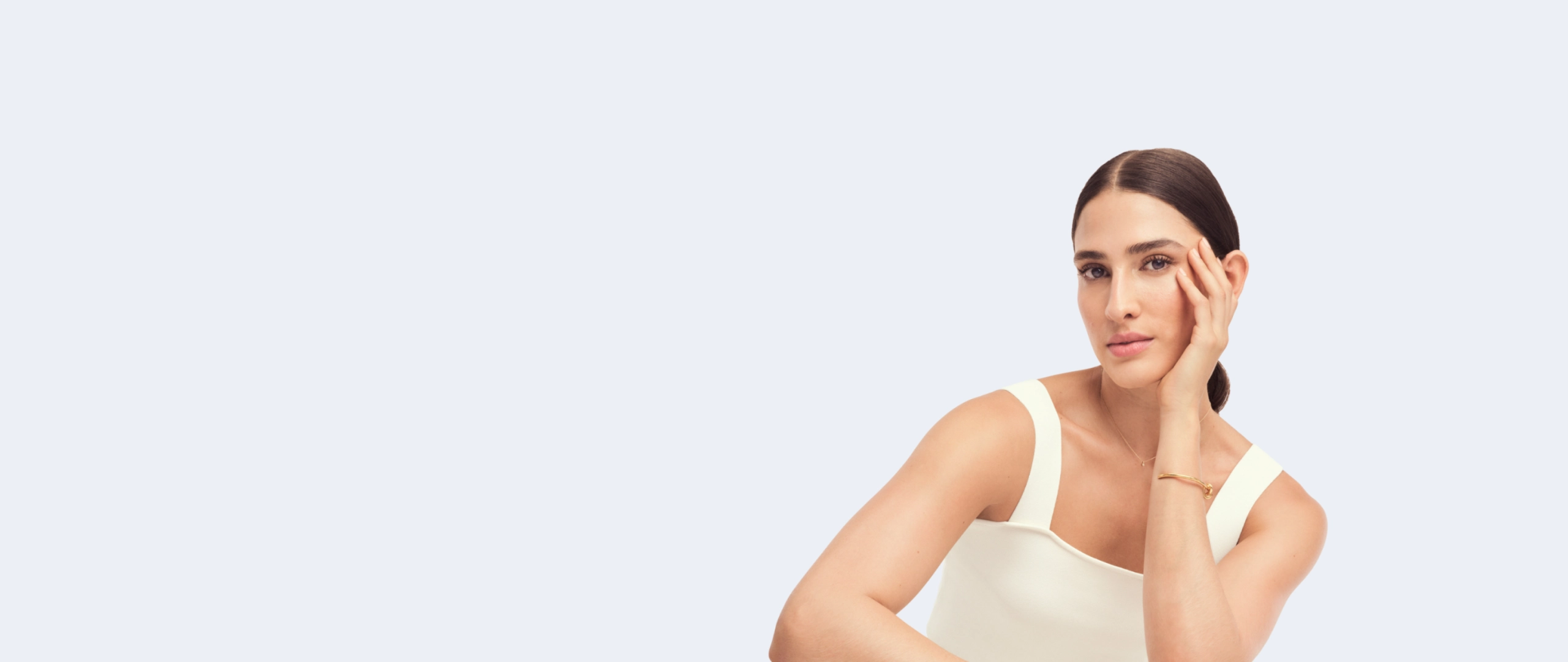 Person with firm and toned skin representing Ultherapy PRIME® personalized ultrasound skin lifting treatment